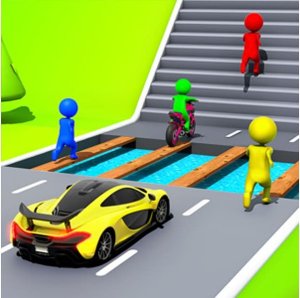 Shape Transform: Shifting Rush 3D Online Racing Game