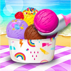DIY Ice Cream Roll Cone Online Cooking Game