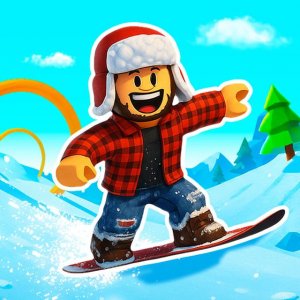 Snow Rider Obby Parkour Online Arcade Game